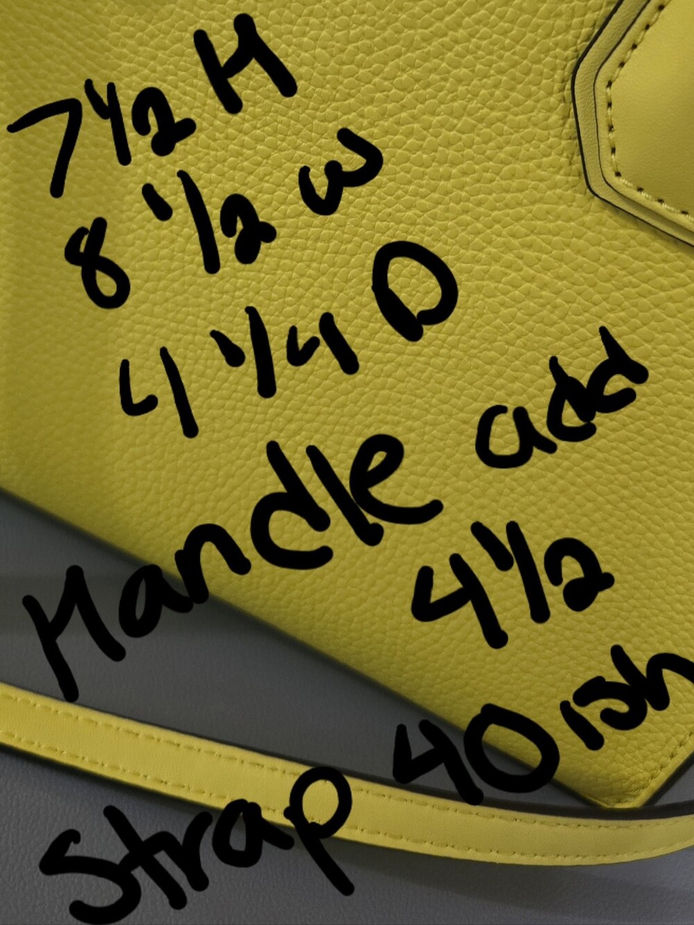 Micheal Kors Neon Yellow Leather Square Crossbody Handbag w/ Gold Hardware - Picture 7 of 7